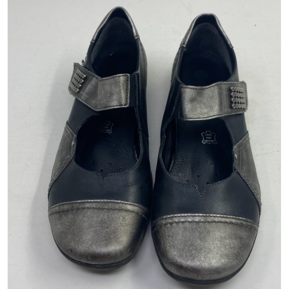 Remonte Shoes Women 8.5 39 Mary Jane Blue Casual Comfort Low Top Round Toe Block